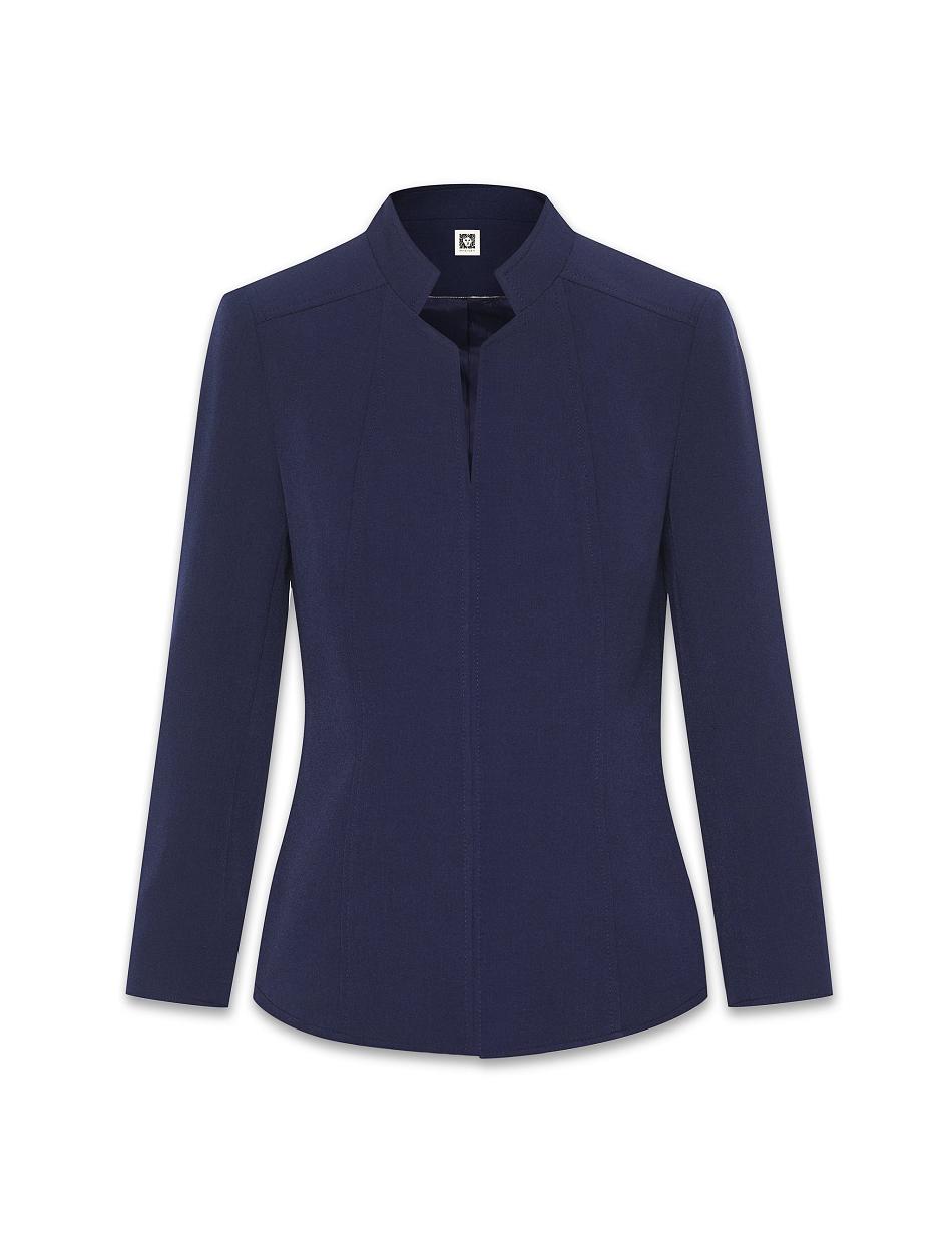 Blazer Anne Klein Cropped Stand Collar   | CKG-5190958